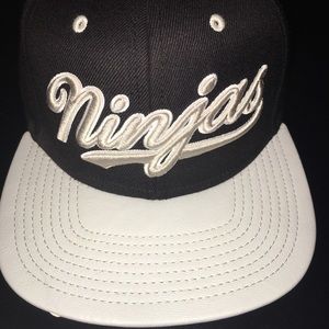 NInjas SnapBack by Rocksmith White & Black Size OS